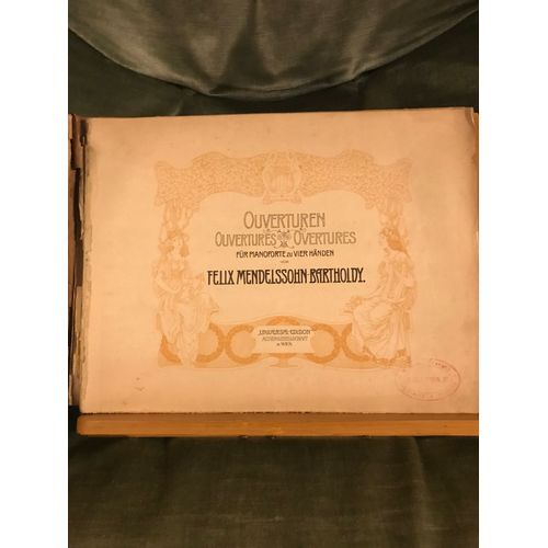 Mendelssohn Ouvertures Réduites Pour Piano 4 Mains Partition Éd. Universal