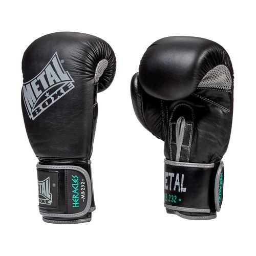 Gants De Boxe En Cuir M?Tal Boxe Heracles10 Oz-10 Oz--10 Oz-Noir--------------Noir-