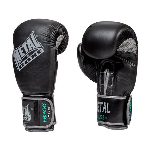 Gants De Boxe En Cuir Métal Boxe Heracles8 Oz-8 Oz--8 Oz-Noir--------------Noir-