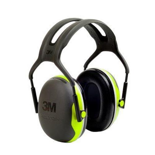 Casque antibruit Peltor X4A 3M - serre-tête - 33dB - vert - X4A