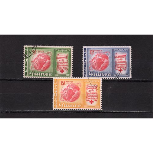 Timbres-Poste De La République De Guinée (Centenaire De La Croix-Rouge Internationale)