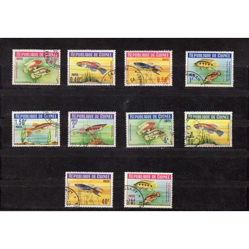 Timbres-Poste De La République De Guinée (Poissons)