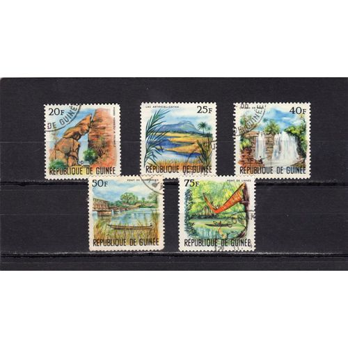 Timbres-Poste De La République De Guinée (Paysages)