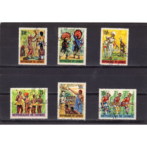 Timbres-Poste De La République De Guinée (Danses Traditionnelles)