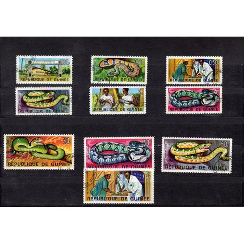 Timbres-Poste De La République De Guinée (Institut De Recherches Et De Biologie Appliquée)
