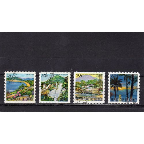 Timbres-Poste De La République De Guinée (Paysages)