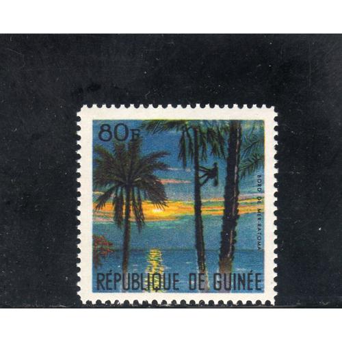 Timbre-Poste De La République De Guinée (Paysage)