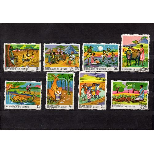 Timbres-Poste De La République De Guinée (Contes Et Légendes Africaines)