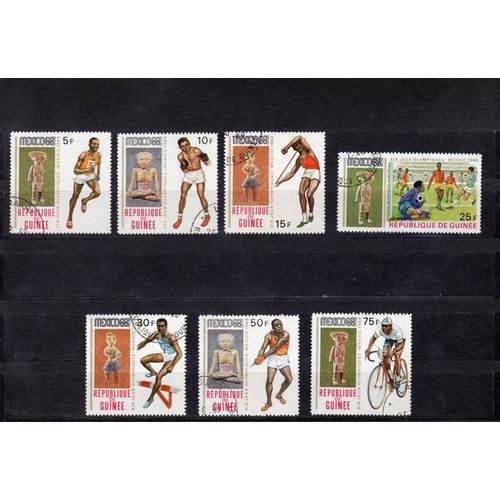 Timbres-Poste De La République De Guinée (Jeux Olympiques De Mexico)