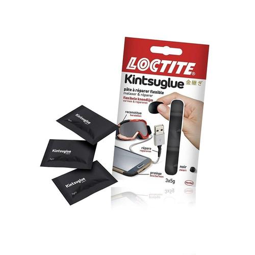 Kintsuglue - Pâte À Réparer Flexible - 3 X 5 G - Noir.