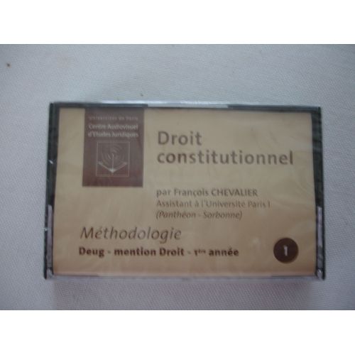 4 cassettes de droit constitutionnel par François Chevalier 1ère année