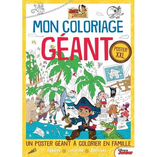 Mon Coloriage Géant Jake Et Les Pirates - Poster Xxl