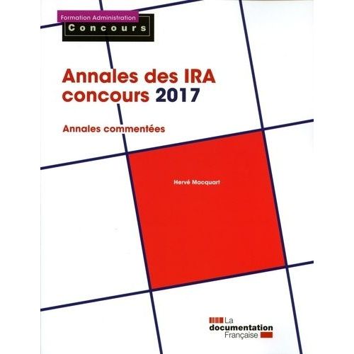 Annales Des Ira Concours 2017 - Epreuves Écrites