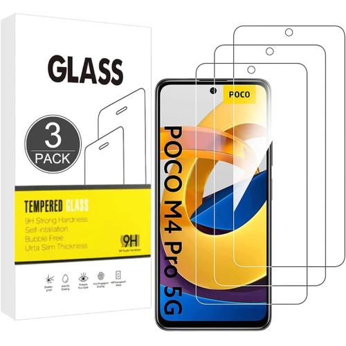 Protecteur D'écran Compatible Avec Xiaomi Poco M4 Pro 5g/Poco X4 Gt, Résistant Aux Rayures,Haute Définition , 3 Pack Protecteur En Verre Trempé Pour Xiaomi Poco M4 Pro 5g/Poco X4 Gt