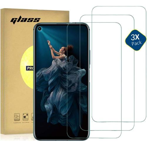 3 Pièces Verre Trempé Pour Huawei Mate 30 Lite Protection Écran Arcs De 2 5 D Épaisseur:0 26 Mm Dureté 9h 99% Hd Sensibilité Ultra Élevée