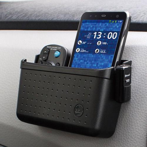 Double Etui De Rangement Voiture Pour Iphone Xs Smartphone Support Xl Chargeur Universel (Noir)