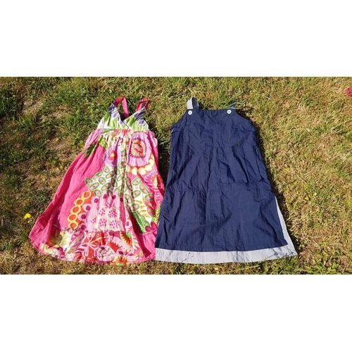 Lot De 2 Robes 9/10 Ans Desigual Et Blue Mango