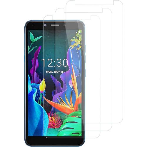 Lg K20 2019 5.45"" Verre Trempé 3 Pièces 9h Dureté Protecteur Écran Transparent Protection Pour Lg K20 2019 Smartphone