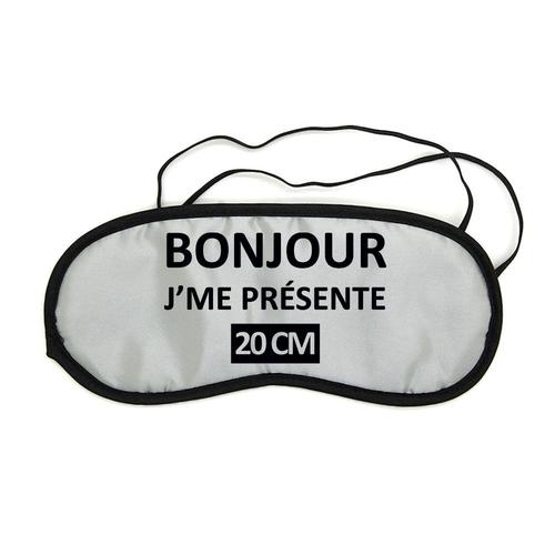 Masque De Nuit Pour Repos Voyage Et Sommeil Bonjour 20cm 