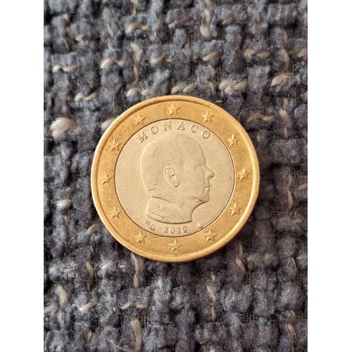 Pièce 1€ Monaco Rare Cuivrée