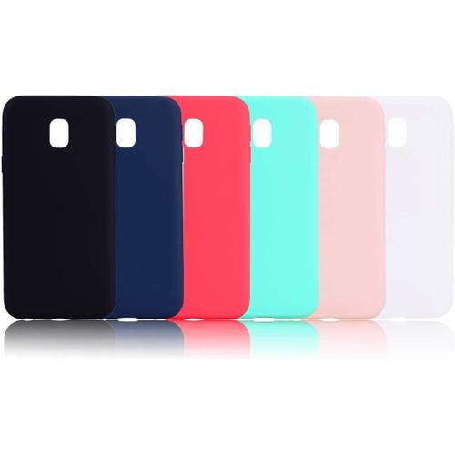 Lot De 6 Coques En Silicone Tpu Pour Samsung Galaxy J7 2017 Coque En Silicone Tpu Ultra Mince Souple Mat Couleur Pare Chocs Étui Anti Chute Anti Rayures Coque Pour Samsung Galaxy J730