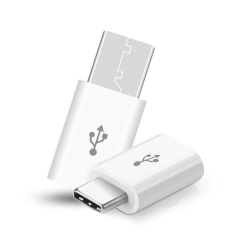 Adaptateur Micro USB vers Type C pour GOOGLE Pixel 3 XL Convertisseur Blanc