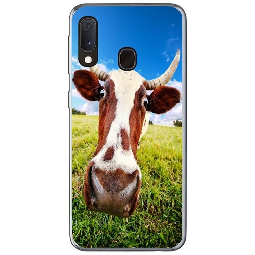 Coque Souple Pour Samsung Galaxy A40 Avec Impression Motifs Vache