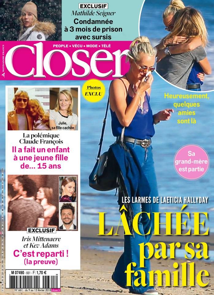 Closer N 661 Laeticia Hallyday Mathilde Seigner Claude Francois La Polemique Iris Mittenaere Kev Adams Sonia Rolland Julie Bocquet Babacar France Gall Christophe Aline Interview Rakuten