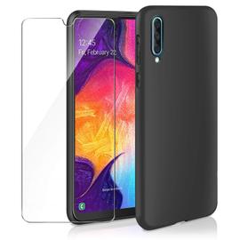 ZhuoFan pour Samsung Galaxy A50 / A30s / A50s Coque Acrylic Back Cover Boutons Amovibles 6.4 Anti-Choc Anti-Rayures Housse de Protection Dragon Translucide Motif Silicone TPU Bumper Case 