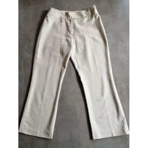 Pantacourt Ecru Taille 40 La City