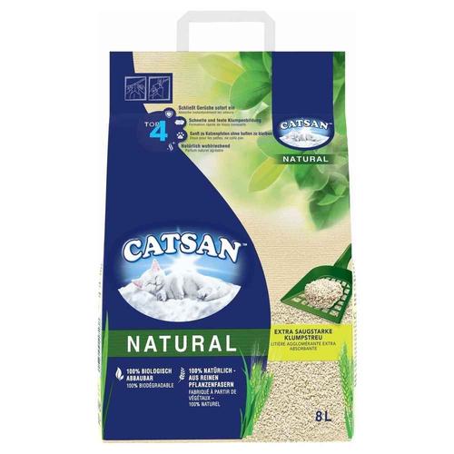 Catsan - Litière Natural Végétale Agglomérante Pour Chat - 8l