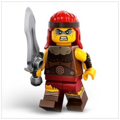 Figurine Lego Minifigure Série 25 - Guerrière Barbare Féroce Vicking (11) - 71045