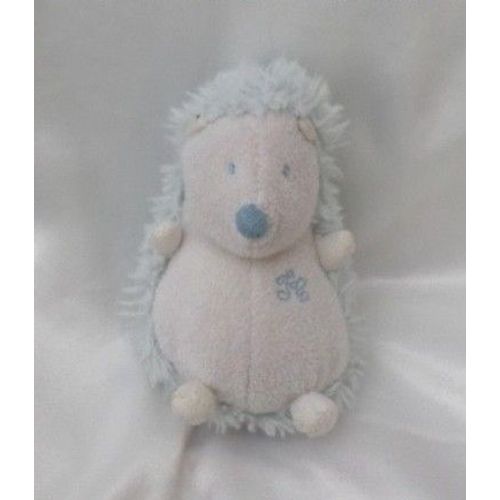 Doudou Peluche Hérisson Léon Bleu Et Blanc Tartine Et Chocolat