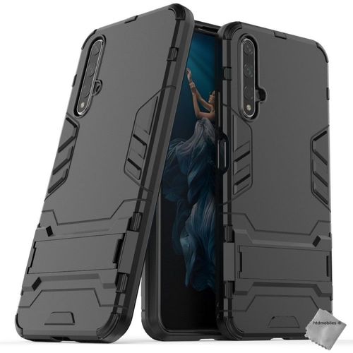 Housse Etui Coque Rigide Anti Choc Pour Huawei Honor 20 Pro + Film Ecran - Noir