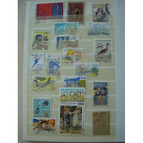 Da 295 // Lot Timbres Obliteres France 1991 À 1993
