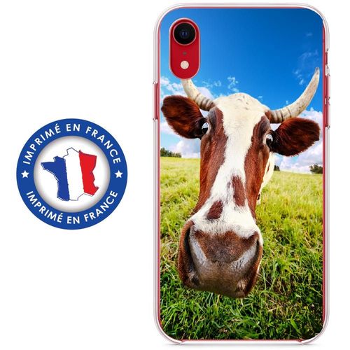 Coque Souple Pour Apple Iphone Xr Avec Impression Motifs Vache