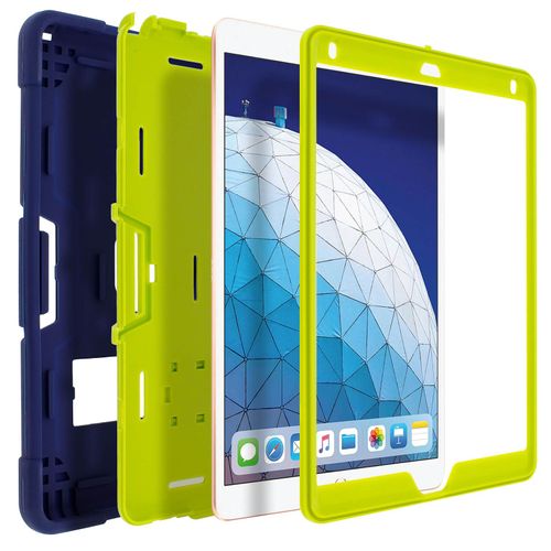 Coque Ipad Pro 10.5 Et Ipad Air 2019 Protection Bi-Matières Béquille - Bleu Nuit