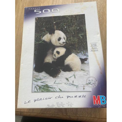 Puzzle 500 Pièces - Les Pandas Gros Câlins
