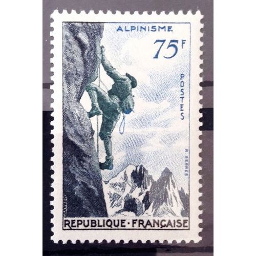 Sports 1956 - Alpinisme (Impeccable N° 1075) Neuf** Luxe (= Sans Trace De Charnière) - Cote 14,50 - France Année 1956 - N10708