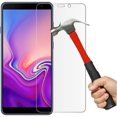 Galaxy J6 Plus Protecteur D'écran En Verre Trempé Installation Facile Sans Bulles Hd Clair 9h D'empreintes Digitales Et Anti Incassable Avec Revêtement Oléophobe Pour Samsung Galaxy J6 Plus Clair