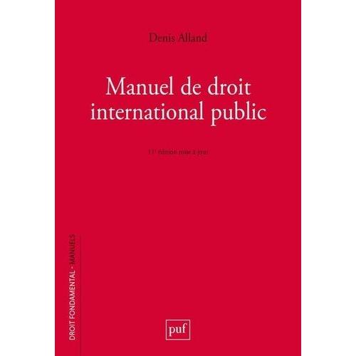 Manuel De Droit International Public
