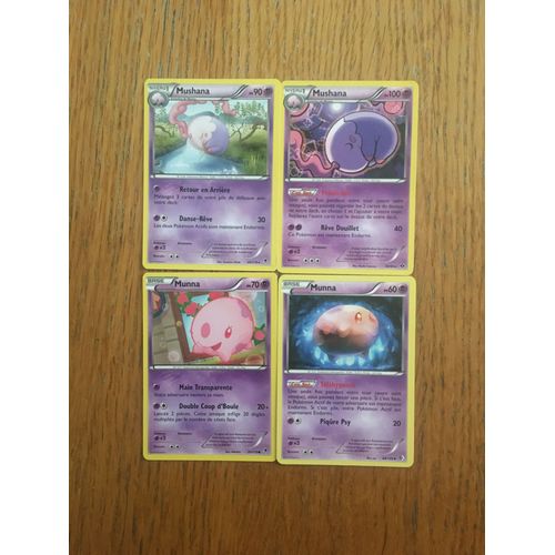 (2087) 2x Mushana + 2x Munna (Pokemon)