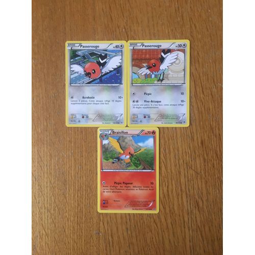 (2068) 2x Passerouge + Braisillon (Pokemon)