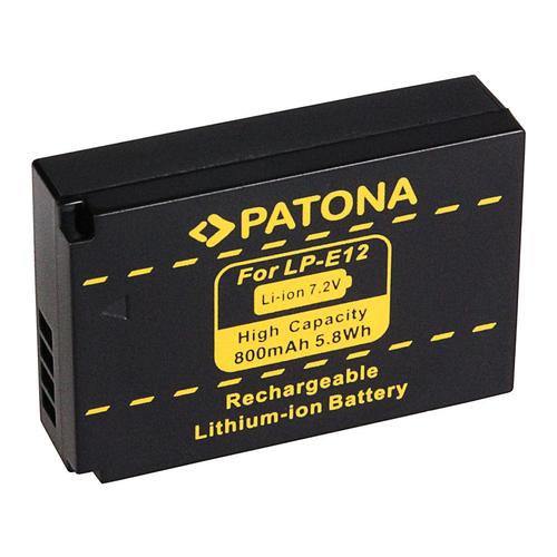 PATONA Batterie pour Canon LP-E12 EOS 100D M