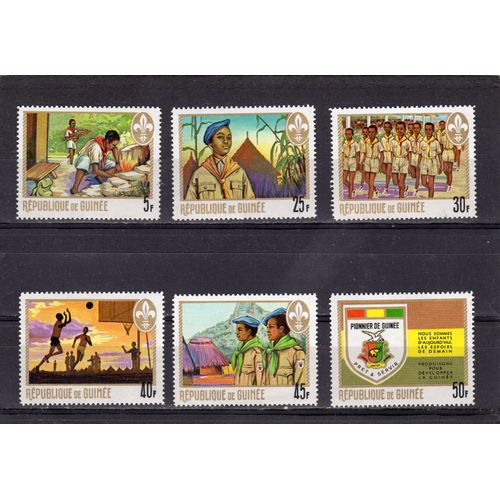 Timbres-Poste De La République De Guinée (Pionniers)
