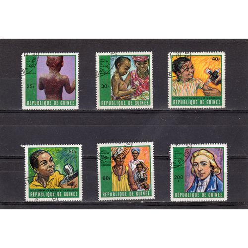 Timbres-Poste De La République De Guinée (Lutte Contre La Variole Et La Rougeole)