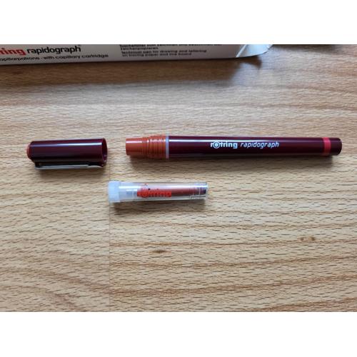 Rotring Rapidograph Stylo Porte Plume + Plume 0.10 Mm