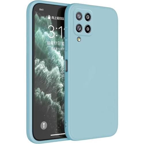 Coque De Protection Pour Samsung Galaxy A42 5g 6,6"" , Protection De La Peau En Silicone Tpu - Bleu Clair