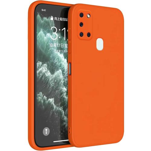 Coque De Protection Pour Samsung Galaxy A21s 6,5 Pouces - Protection De La Peau En Silicone Tpu - Orange