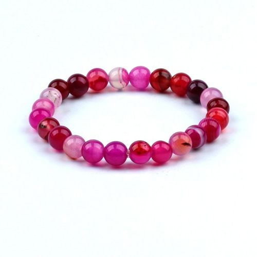 Shop-Story - Bracelet Amour Et Réconciliation En Agate Rose